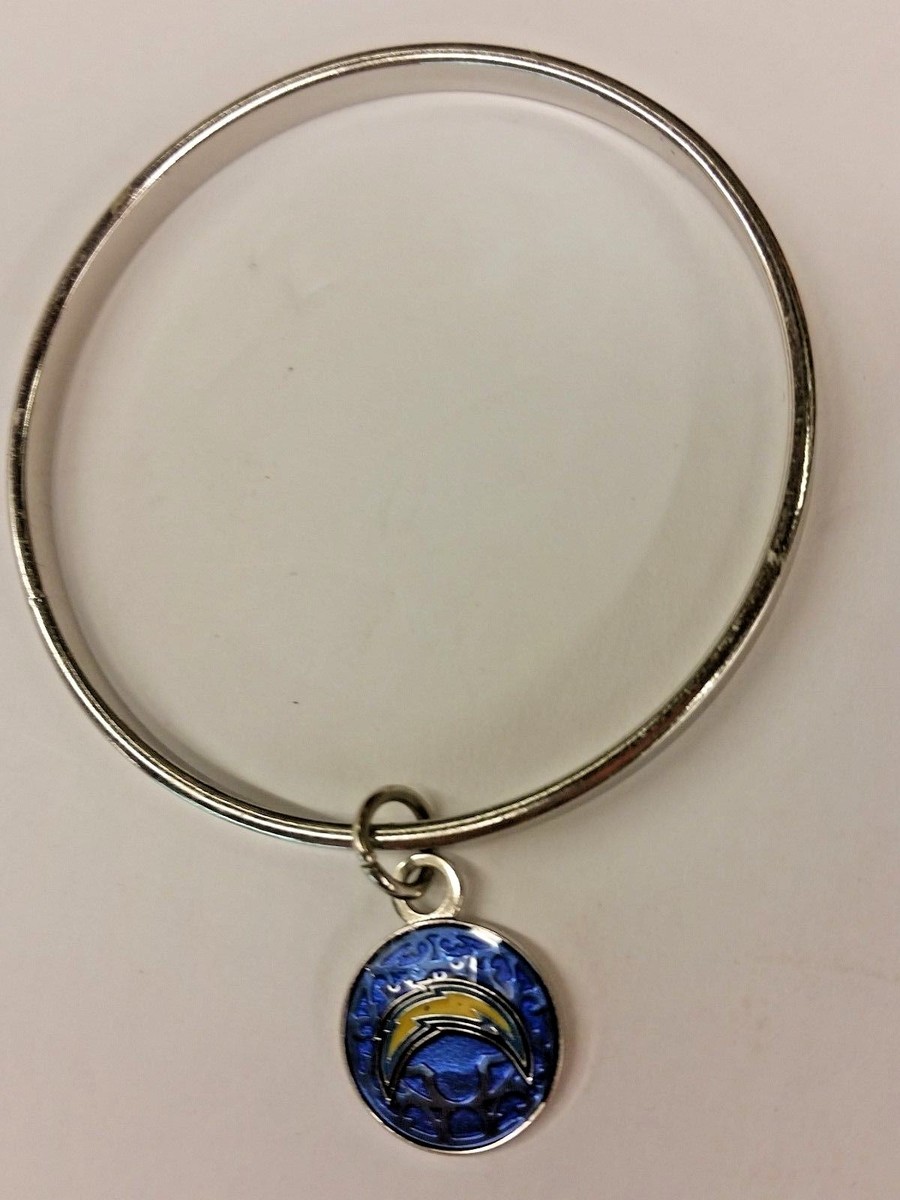 NFL Los Angeles Chargers Bangle Bracelet With Charm, NEW