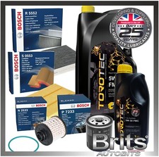 KIT TAGLIANDO per FORD EDGE 2.0 TDCi 210 MK2 2016-2020 BOSCH Kit Completo Filtro + Olio