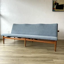 Finn Juhl | France And Son | Japan 3 Seater Teak Sofa Mid Century Danish Modern
