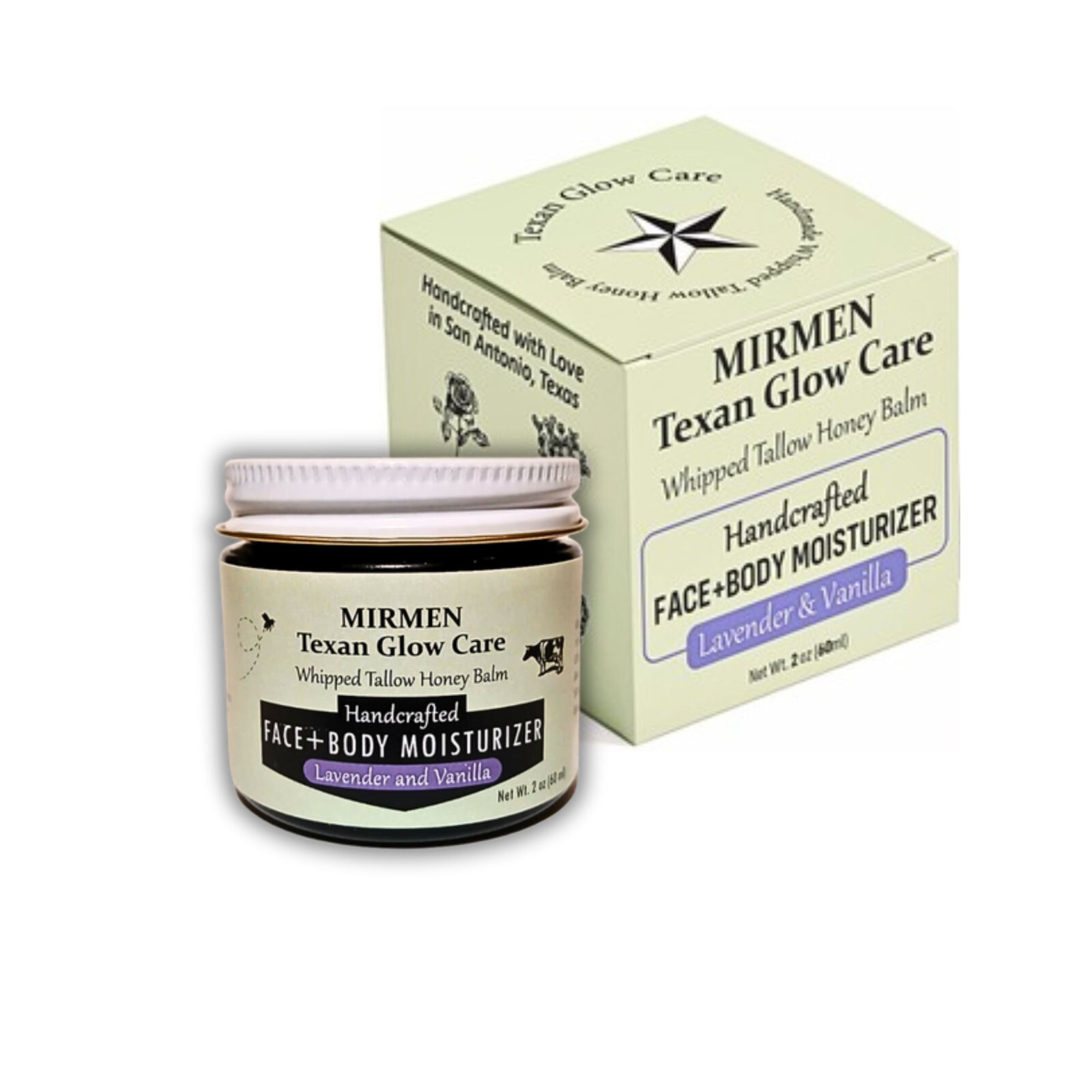 Whipped Tallow Balm Cream – 2oz 100% Grass-Fed | Lavender Vanilla