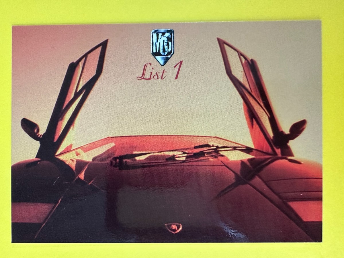 1998 Tsukuda Original Playing Game Card List 1 No.181 Motor Car
