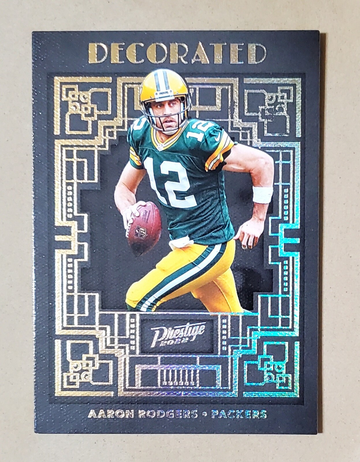Aaron Rodgers 2022 Panini Prestige Decorated SSP #DE-1 - Green Bay Packers