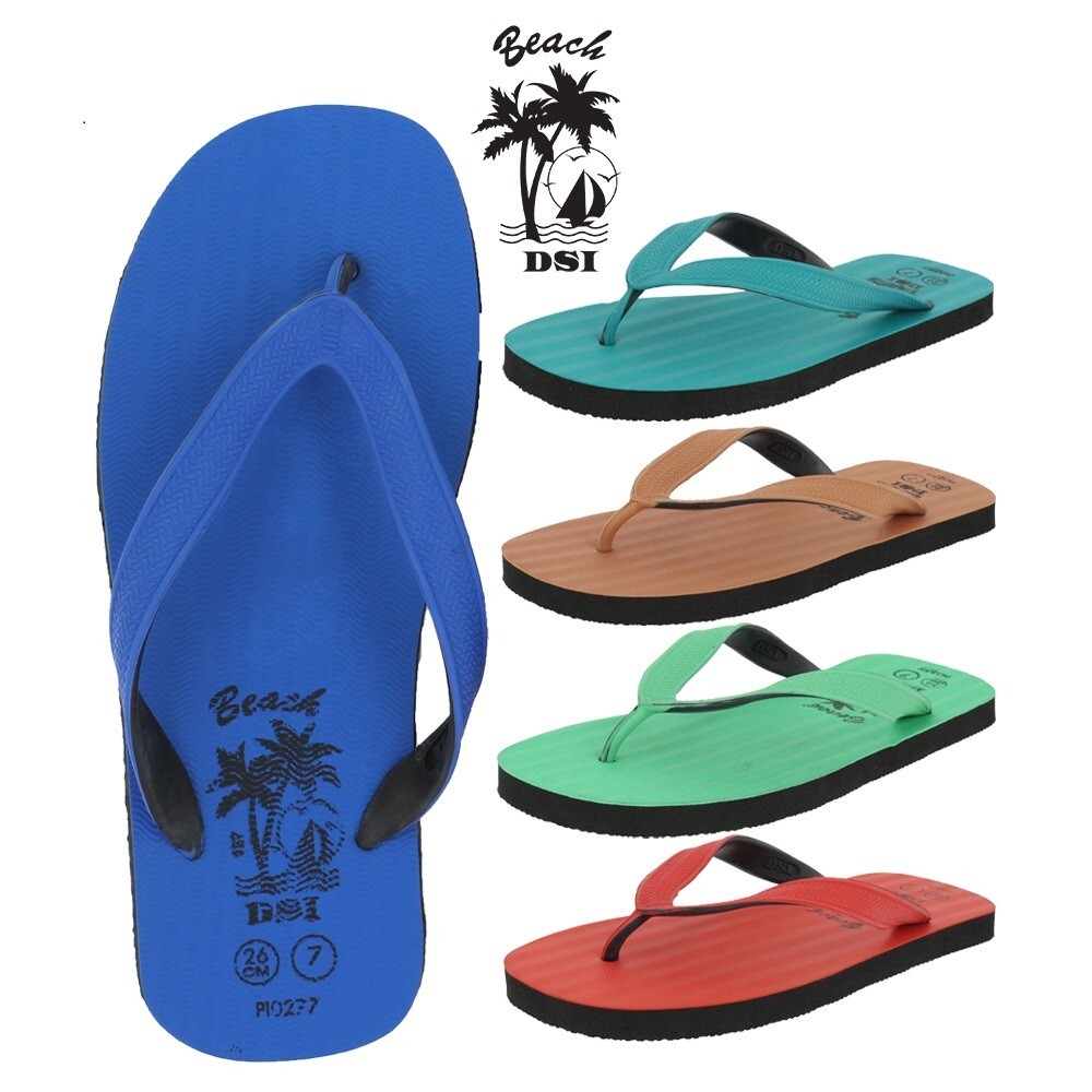 Quality Men Women Beach Slippers Rubber Footwear DSI Summer Bata Blue  Color