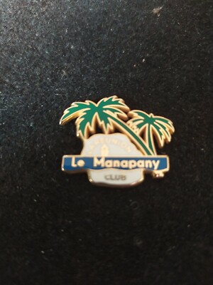 MAGNIFICENT PINS REUNION ISLAND CLUB DISCOTHEQUE ME MANAPANY SIGNED MORET PARIS