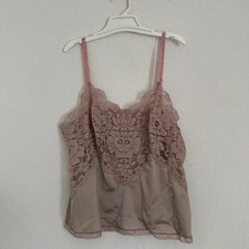 Vintage JCPenney Women s Lace Floral Tan Camisole