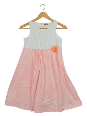 Vertbaudet Festliches Kleid Gr. 150 rosa weiß Blumen