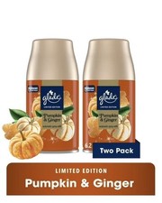 Glade Pumpkin  Ginger Automatic Spray Refills 6.2oz 2 pk Limited Edition Fall