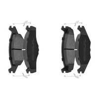 f.becker_line BremsbeläGe Vorne (10411189) FüR VW Polo Seat Cordoba Van III