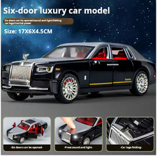 Rolls Royce Phantom Metal Model Car Toy with Sound & Light Toys For Kids Gift!!