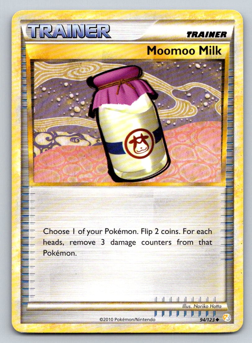 Moomoo Milk 94/123 Uncommon HeartGold & SoulSilver Pokemon Near Mint