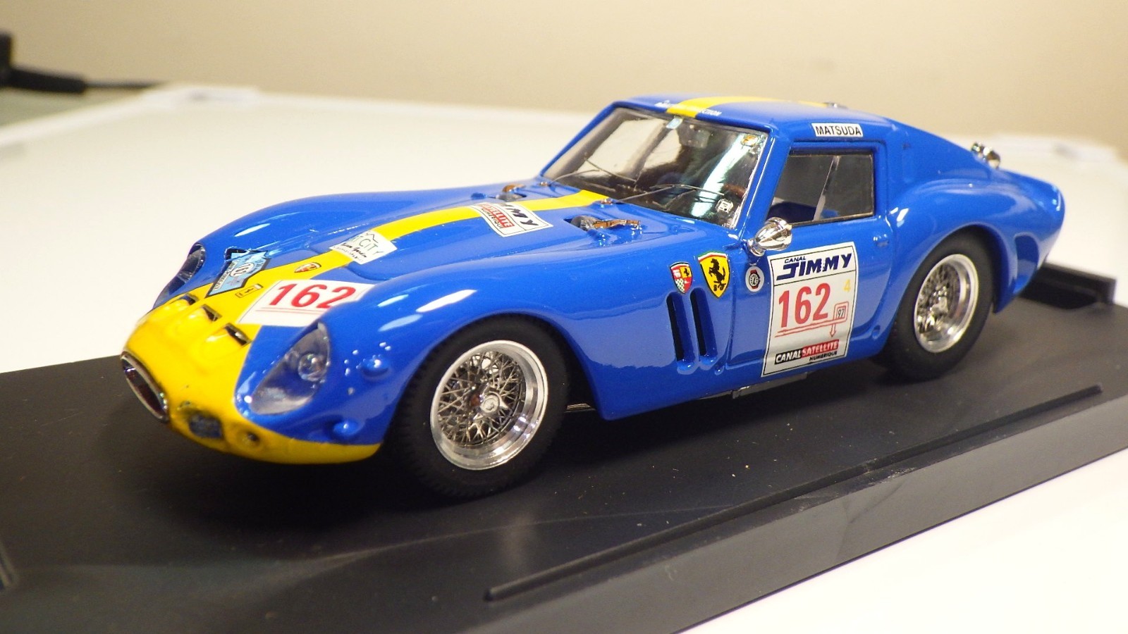 RARE Brumm 1/43 Ferrari 250 GTO Blue Matsuda Museum Japan Edition Aluminium Whee