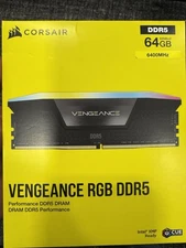 BRAND NEW CORSAIR VENGEANCE RGB 64GB (2x32GB) DDR5 6400MHz C32 UDIMM