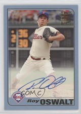 2017 Topps Archives Fan Favorite 2001 Light Blue 1/75 Roy Oswalt Auto 4at
