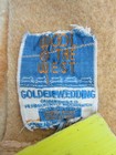 VINTAGE 1950’s WOOL O’THE WEST USA GOLDEN WEDDING MOTHRPROOF 100% WOOL BLANKET  — photo 3
