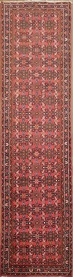 Traditional Geometric Runner Rug 3x10 Hand-knotted Wool Carpet for Hallway