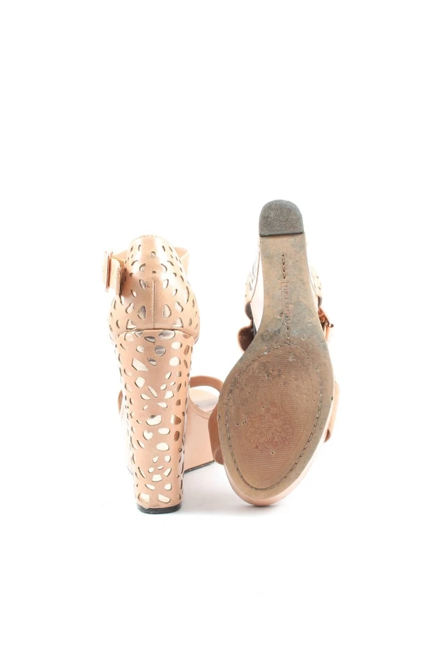 VINCE CAMUTO Compensé Dames Sandales à talons hauts T EU 38 crème - Photo 2/4