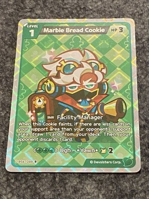 Marble Bread Cookie BS6-048 Rare CookieRun Braverse Arena of Glory Foil English