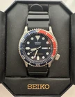 Vintage Seiko 7N36-7A08 Diver’s 200m Quartz Pepsi Bezel 38mm Black Rubber Strap