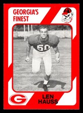 Len Hauss 1989 Collegiate Collection Georgia 200 #101 Georgia Bulldogs