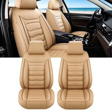 Front Set For Toyota Seat Cover Pu Leather Auto Protector Cushion Pad 2-seats