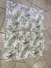 2 Tommy Bahama Home King Pillow Sham Covers Green Tropical Leaves Cotton NWOT