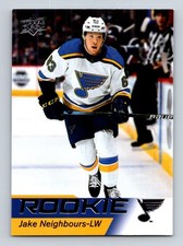 #25 Jake Neighbours 2021-22 Upper Deck Star Rookie RC Blues