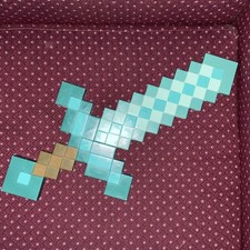 Minecraft Diamond Sword Hard Plastic Cosplay 2020 Disguise Mojang Prop Halloween