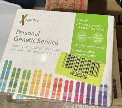 #ad 23 and Me Personal Genetic Service DNA Saliva Collection Kit EXP 2020 NEW SEALED $26.95