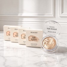 REALHER Pure Resolve Highlighter Champagne Lot Of 4 Full Size 0.14 Oz NEW