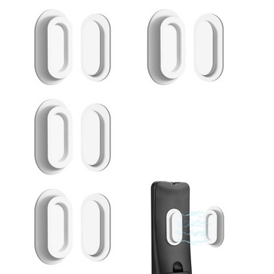 4 Pack Magnetic Remote Control Holder Self Adhesive Silicone Wall Mount