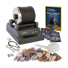 National Geographic Rock Tumbler Kit   Hobby Edition Includes Rough Gemsto