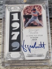 2006 Topps Sterling George Brett Auto 4 piece jersey 2/10 RARE!!!!!