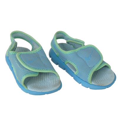 Nike Kleinkind Sandalen Jungen Mädchen Sunray Adjust 4 TD 5,5 blau grün Sommerschuhe