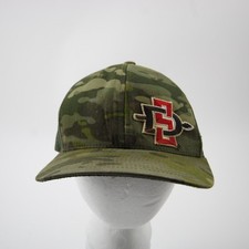San Diego State Aztecs Yupoong Snap-Back Hat Unisex Camouflage Used OSFM