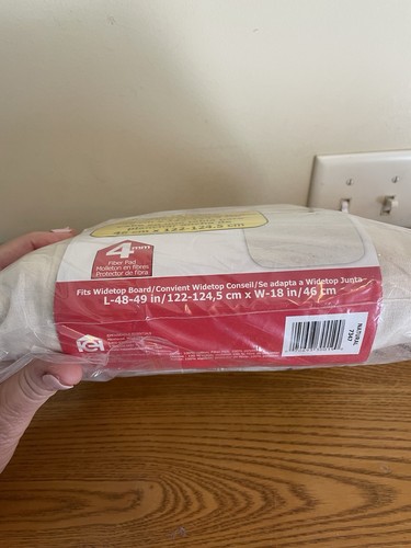 NEW in Package Cotton Ironing Board Cover and Pad Fits Widetop Board 18 x 48-49 - Picture 3 of 5