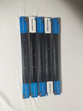 Baidice Drawer Ball Bearing Slides 3 Fold Full Ext 22" Black 5 Pair