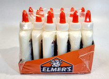 Elmer s Washable School Glue No-Run Non-Toxic White 4 fl oz Case of 12