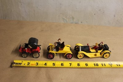 3 Vintage Hard Plastic 1950 s Cars Lot Gowland & Gowland
