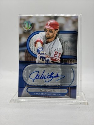 2024 Topps Tribute Baseball #TA-JK / JOHN KRUK (ON-CARD AUTO - #'d / 150)
