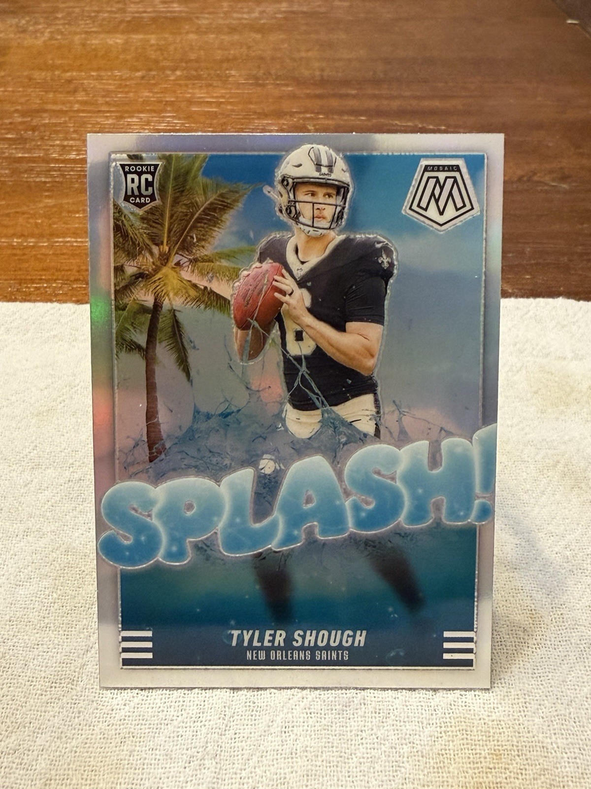 2025 Panini Mosaic Football - Tyler Shough Splash Silver Prizm RC