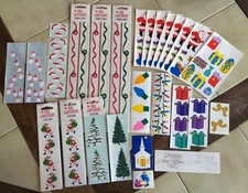 Large Vintage Lot of MRS. GROSSMAN'S Christmas Stickers (sealed packs, partials)