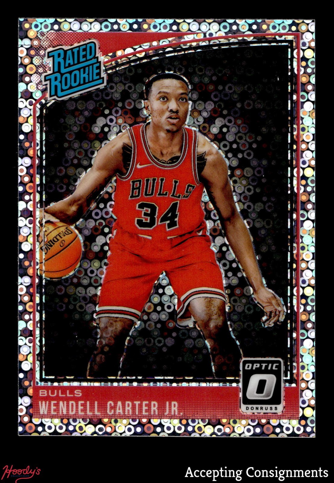 2018-19 Donruss Optic Fast Break Holo #170 Wendell Carter Jr. RATED ROOKIE RC