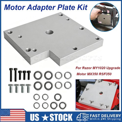 #ad MY1020 Motor Adapter Plate For Razor MX350 RSF350Pocket Mod Gen1 Steel Mount Kit $29.99