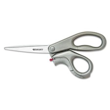 Westcott 13227 8" Long Box Opener Stainless Steel Shears - Offset Gry Handle New