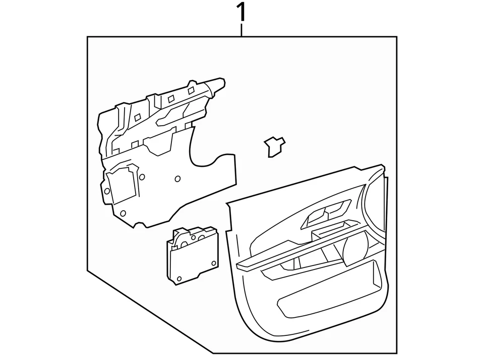 SE ADAPTA A 2010-2011 GMC TERRAIN TRIM ASM FRT S/D *NEGRO 22761556 - NUEVO OEM 22761556 Foto 3 de 3