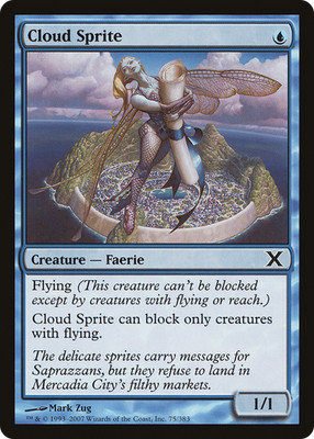 Cloud Sprite #75 (LP) 10th Edition 10E Magic MTG