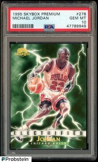 1995 96 Skybox Premium #278 Michael Jordan Chicago Bulls HOF PSA 10 GEM MINT