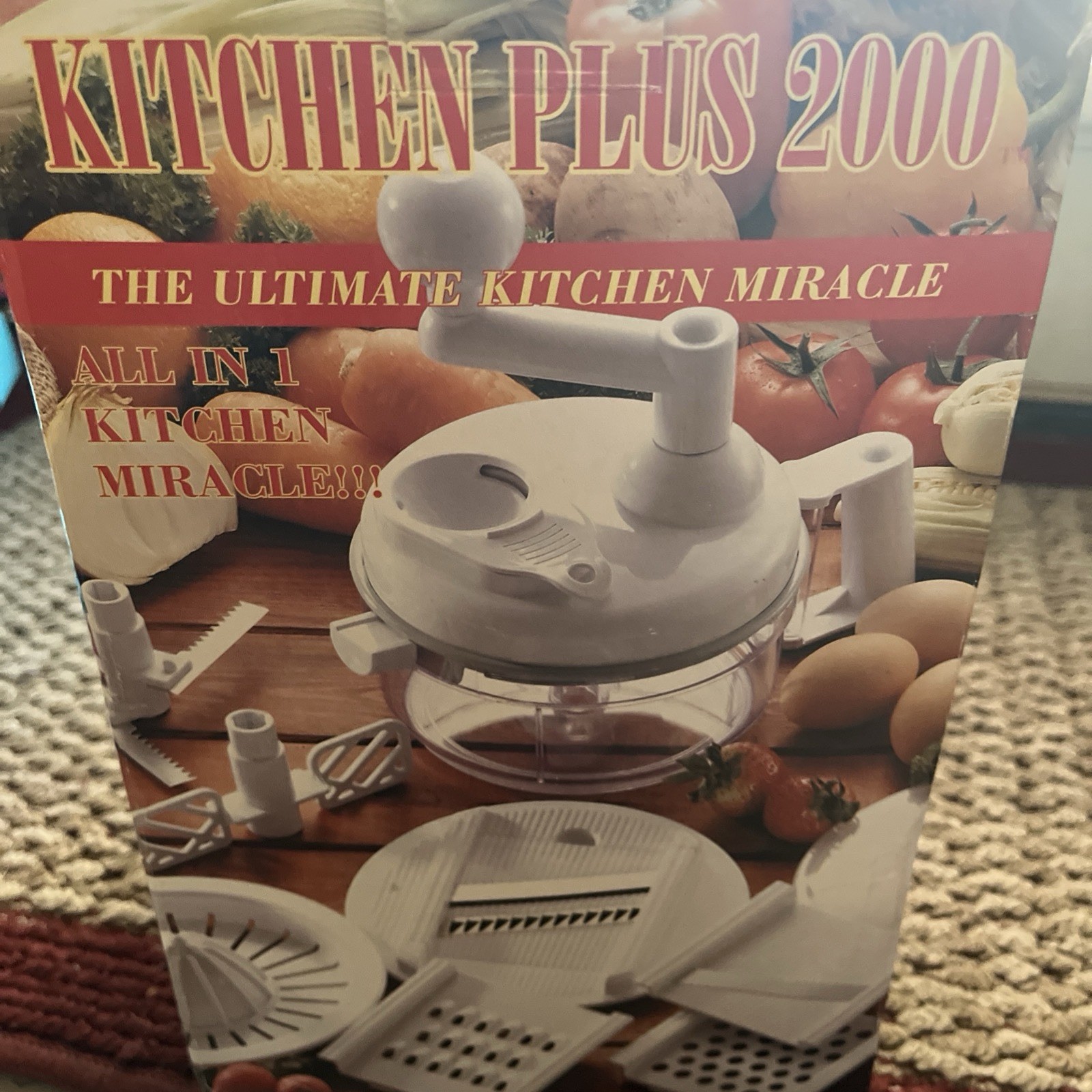 Kitchen Plus 2000 Hand Operated Food Processor Eight In One