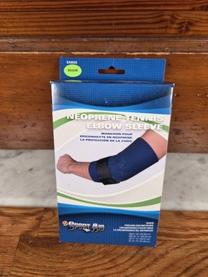 Sport Aid Neoprene Tennis Elbow Sleeve Size MEDIUM (10''-11'' Circumference) NIB