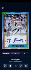 Topps Bunt '25 1990 Baseball '25 Jeff Bagwell Signature Super Rare DIGITAL